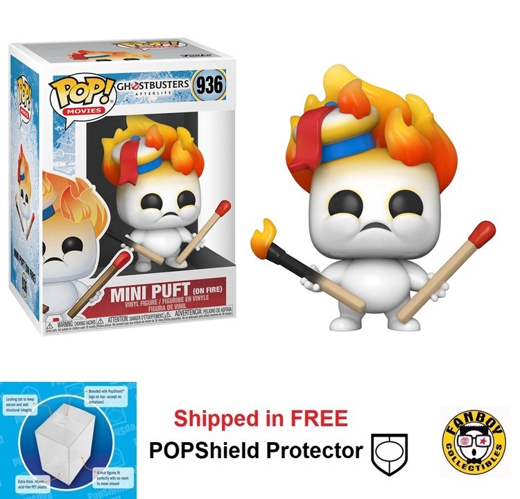 Funko POP Movies Ghostbusters Afterlife Mini Puft on Fire #936